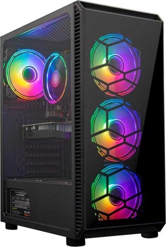 Turbox TX4635 Harici Radeon RX 550 AMD Ryzen 5 3600 16 GB Ram GDDR5 512 GB SSD Tower FreeDos Masaüstü Oyuncu Bilgisayarı