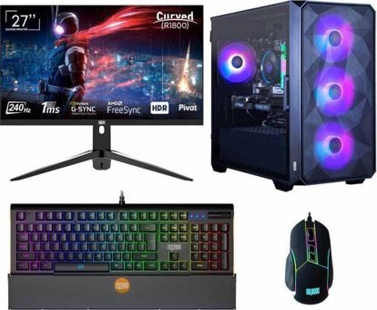 Dragos DRX5969 Harici GeForce RTX 3060 Intel Core i5 12400F 16 GB Ram 512 GB SSD Tower FreeDos 27 inç Monitörlü Masaüstü Oyuncu Bilgisayarı