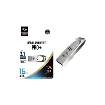 Linktech 3016 Premium Pro Plus Mini Çift Taraflı USB 3.1 Usb Type-C 16 GB Flash Bellek Gümüş