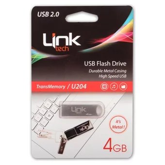Linktech U204 USB 2.0 Usb Type-A 4 GB Flash Bellek Gümüş