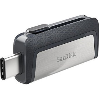 Sandisk Ultra Dual Drive Sdddc2-256G-G46 Çift Taraflı USB 3.1 Usb Type-C 256 GB Flash Bellek Siyah