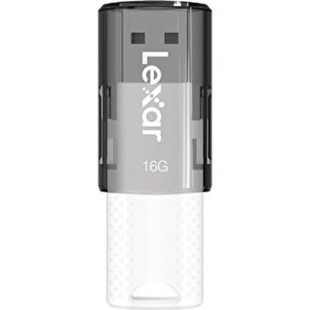 Lexar Jumpdrive S60 USB 2.0 Usb Type-A 16 GB Flash Bellek Gri Siyah