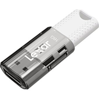 Lexar Jumpdrive S60 USB 2.0 Usb Type-A 16 GB Flash Bellek Gri Siyah