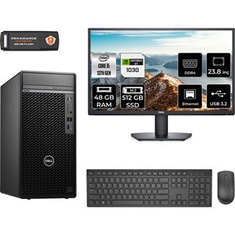 Dell Optiplex 7010MT N010O7010MTUMNT3342 Harici GeForce GT 1030 Intel Core i5 13500 48 GB Ram 512 GB SSD Tower FreeDos 23.8 inç Monitörlü Masaüstü Oyuncu Bilgisayarı + PER4 BELLEK