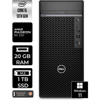 Dell Optiplex 7010MT N010O7010MTUP418 Harici Radeon RX 550 Intel Core i5 13500 20 GB Ram 1 TB SSD Tower Windows 11 Pro Masaüstü Oyuncu Bilgisayarı + PER4 BELLEK