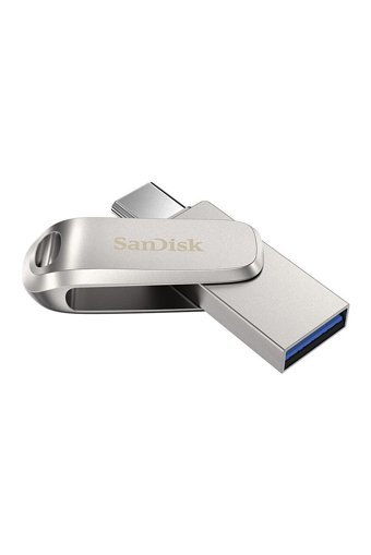 Sandisk Ultra Dual Drive Luxe Sdddc4-032G-G46 Çift Taraflı USB 3.1 Usb Type-C 32 GB Flash Bellek Gümüş