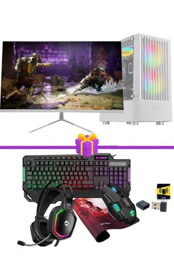 Ramtech X90 Harici Radeon RX 580 Intel Core i5 9400F 32 GB Ram 960 GB SSD Tower FreeDos 23.8 inç Monitörlü Masaüstü Oyuncu Bilgisayarı
