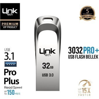Linktech Premium Pro+ 3032 USB 3.1 Usb Type-A 32 GB Flash Bellek Gümüş