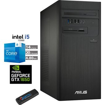 Asus Expertcenter C1S500TE-5135000020W59 Harici GeForce GTX 1650 Intel Core i5 13500 64 GB Ram 2 TB SSD Tower Windows 11 Pro Masaüstü Oyuncu Bilgisayarı + Zetta USB Flash Bellek