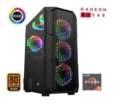 Xaser XSR450 Harici Radeon RX 580 AMD Ryzen 5 3600 16 GB Ram 512 GB SSD Tower FreeDos Masaüstü Oyuncu Bilgisayarı