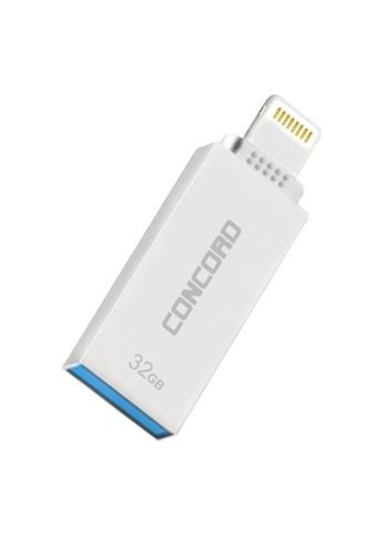 Concord C-OTG Mini Çift Taraflı USB 3.0 Usb Type-A Micro-A 32 GB Flash Bellek Gri