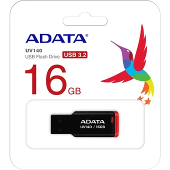 Adata UV140 USB 3.2 Usb Type-A 16 GB Flash Bellek Kırmızı Siyah