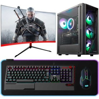 Turbox DRX4552 Harici GeForce GTX 1660 Tİ Intel Core i5 10400F 16 GB Ram 512 GB SSD Tower FreeDos 27 inç Monitörlü Masaüstü Oyuncu Bilgisayarı