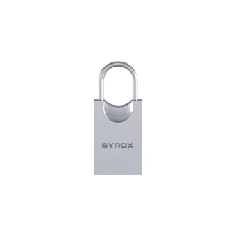 Syrox LK16 Lock Design Şifreli USB 2.0 Usb Type-A 16 GB Flash Bellek Gümüş