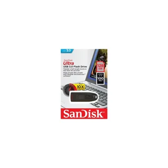 Sandisk Ultra Sdcz48-128G-U46 Şifreli USB 3.0 Usb Type-A 128 GB Flash Bellek Siyah