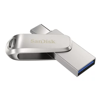 Sandisk Ultra Dual Drive Go Sdddc4-512G-G46 Çift Taraflı USB 3.2 Usb Type-C 512 GB Flash Bellek Gümüş