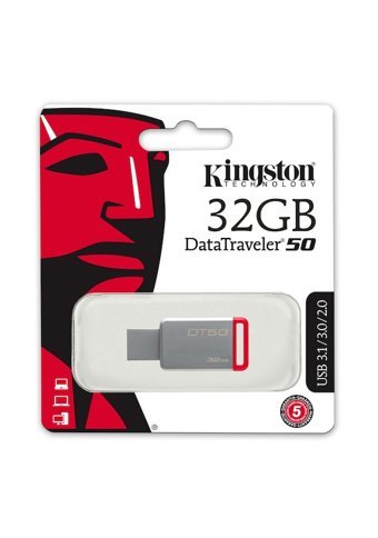 Kingston Data Traveler 50 Dt50 USB 3.1 Usb Type-A 32 GB Flash Bellek Kırmızı