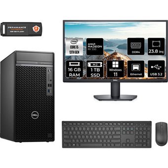 Dell Optiplex 7010MT N010O7010MTUMNT1363 Harici Radeon RX 550 Intel Core i5 13500 16 GB Ram 1 TB SSD Tower Windows 11 Home 23.8 inç Monitörlü Masaüstü Oyuncu Bilgisayarı + PER4 BELLEK