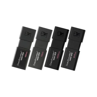 Kingston Data Traveler 100 G3 Şifreli USB 3.0 Usb Type-A 128 GB Flash Bellek Siyah