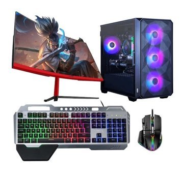 Turbox TX5072 Harici Radeon RX 580 Intel Core i5 11400F 16 GB Ram 512 GB SSD Tower FreeDos 23.6 inç Monitörlü Masaüstü Oyuncu Bilgisayarı