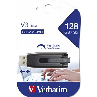 Verbatim Store N Go V3 USB 3.2 Usb Type-A 128 GB Flash Bellek Siyah
