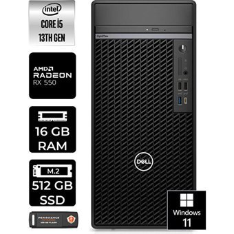 Dell Optiplex 7010MT N010O7010MTUP362 Harici Radeon RX 550 Intel Core i5 13500 16 GB Ram 512 GB SSD Tower Windows 11 Home Masaüstü Oyuncu Bilgisayarı + PER4 BELLEK