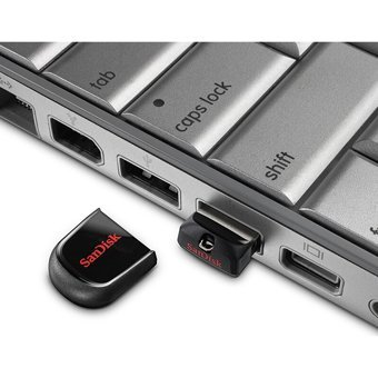 Sandisk Cruzer Fit Sdcz33-032G-B35 Şifreli Mini USB 2.0 Micro Usb 32 GB Flash Bellek Siyah