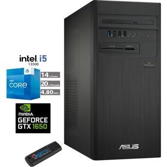 Asus Expertcenter C1S500TE-5135000020W06 Harici GeForce GTX 1650 Intel Core i5 13500 16 GB Ram 256 GB SSD Tower FreeDos Masaüstü Oyuncu Bilgisayarı + Zetta USB Flash Bellek