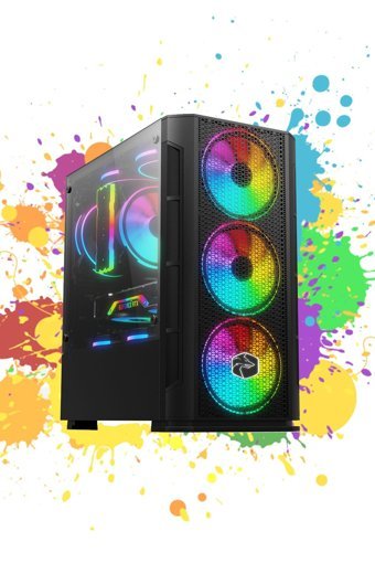Zeiron Felix25 Harici Radeon RX 550 Intel Core i3 10100F 8 GB Ram 128 + 500 GB SSD Tower FreeDos Masaüstü Oyuncu Bilgisayarı