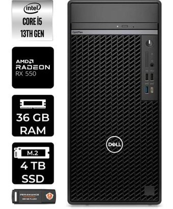 Dell Optiplex 7010MT N010O7010MTUP335 Harici Radeon RX 550 Intel Core i5 13500 36 GB Ram 4 TB SSD Tower FreeDos Masaüstü Oyuncu Bilgisayarı + PER4 BELLEK