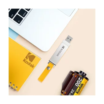 Kodak K133 Mini USB 3.0 Usb Type-A 128 GB Flash Bellek Gümüş Sarı