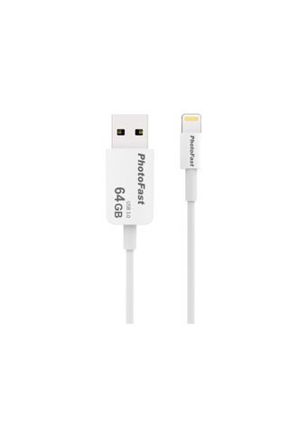 Photofast PBCU364GB USB 3.0 Lightning 64 GB Flash Bellek Beyaz