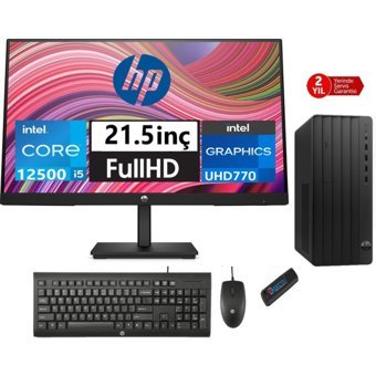 Hp 290 Pro G9 39M9C0AT26 Dahili Intel UHD Graphics 770 Intel Core i5 12500 16 GB Ram 256 GB SSD Tower Windows 11 Home 21.5 inç Monitörlü Masaüstü Bilgisayar + Zetta Flash Bellek