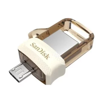 Sandisk Ultra Dual Drive Sddd3-064G-G46 Mini Çift Taraflı USB 3.0 Micro Usb 64 GB Flash Bellek Altın