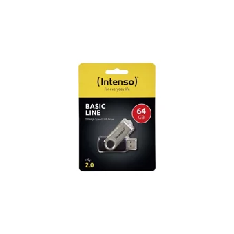 Intenso Basic Line USB 2.0 Usb Type-A 64 GB Flash Bellek Siyah