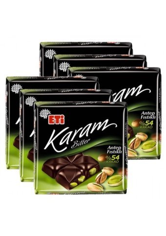 Eti Karam Antep Fıstıklı Çikolata 75 gr 6 Adet