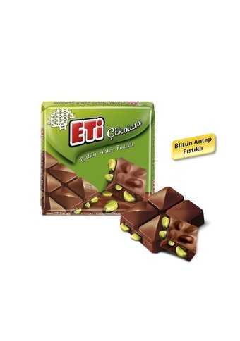 Eti Kare Antep Fıstıklı Çikolata 60 gr 6 Adet