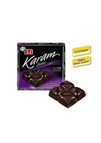 Eti Karam Bitter Çikolata 60 gr 10 Adet