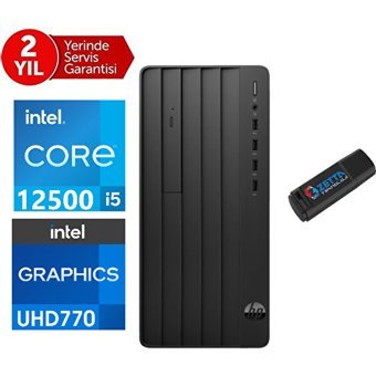 Hp 290 Pro G9 19M9C0AT45 Dahili Intel UHD Graphics 770 Intel Core i5 12500 8 GB Ram 4 TB SSD Tower Windows 11 Pro Masaüstü Bilgisayar + Zetta Flash Bellek