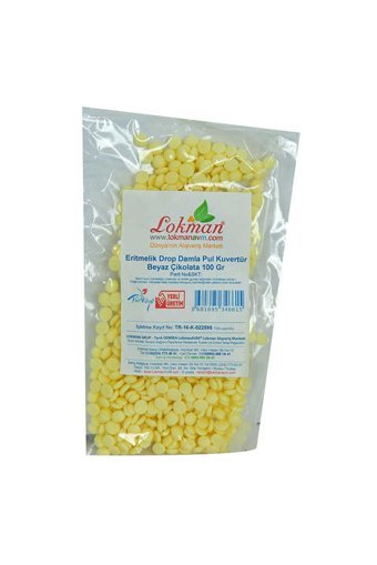 Wsellmall Kuvertür Beyaz Çikolatalı Çikolata 100 gr