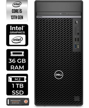 Dell Optiplex 7010MT N010O7010MTUP333 Dahili Intel UHD Graphics 770 Intel Core i5 13500 36 GB Ram 1 TB SSD Tower FreeDos Masaüstü Bilgisayar + PER4 BELLEK