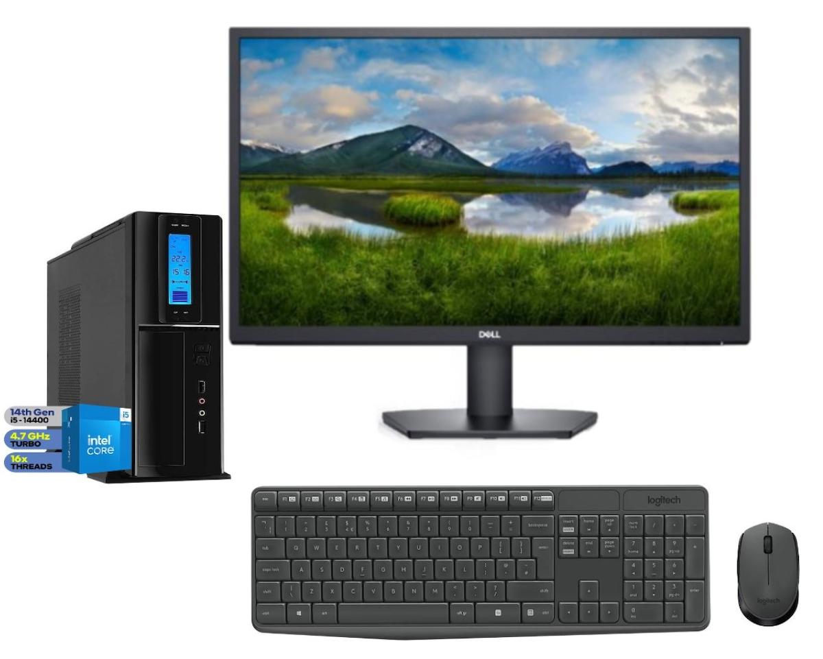Zetta Flex Pro 430X Dahili Intel UHD Graphics 770 Intel Core i5 14400 48 GB Ram DDR5 256 GB SSD Tower FreeDos 23.8 inç Monitörlü Masaüstü Bilgisayar