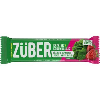 Züber Bar Çilekli-Ispanaklı Çikolata 35 gr