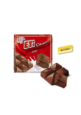 Eti Kare Sütlü Çikolata 65 gr 6 Adet
