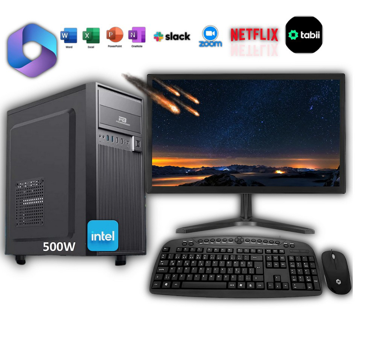 Avantron EVO0996 Dahili Intel UHD Graphics 630 Intel Core i5 10400 8 GB Ram DDR4 256 GB SSD Tower FreeDos 19.5 inç Monitörlü Masaüstü Bilgisayar
