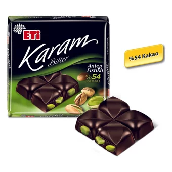 Eti Karam Antep Fıstıklı Çikolata 60 gr 12 Adet