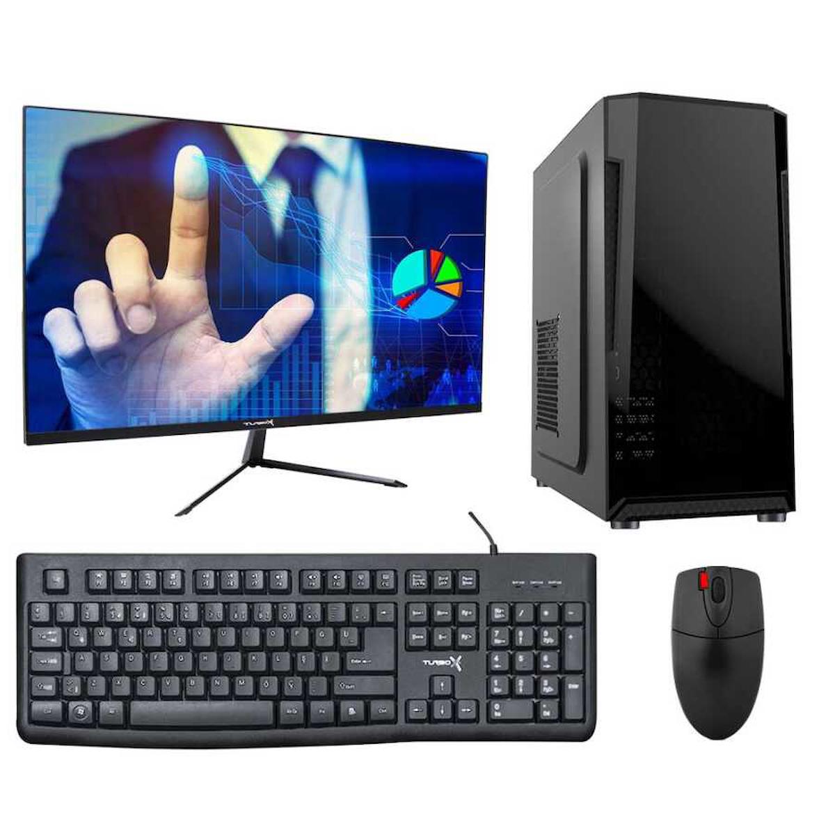 Turbox TX5260 Dahili Intel UHD Graphics 630 Intel Core i5 9400 16 GB Ram DDR4 256 GB SSD Tower FreeDos 23.8 inç Monitörlü Masaüstü Bilgisayar