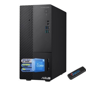 Asus Expertcenter D5 D500MD 5124000630F15 Dahili Intel UHD Graphics 730 Intel Core i5 12400 64 GB Ram 1 TB SSD Tower FreeDos Masaüstü Bilgisayar + Zetta Flash Bellek