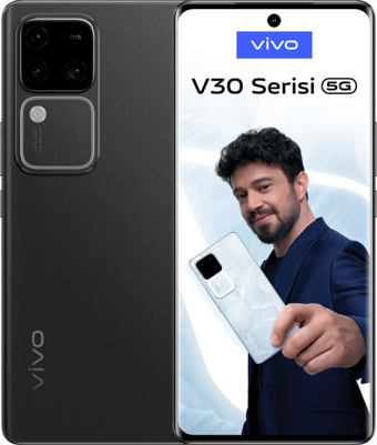 Vivo V30 256 GB Hafıza 8 GB Ram 6.78 inç 50 MP Çift Hatlı AMOLED Ekran Android Akıllı Cep Telefonu Siyah