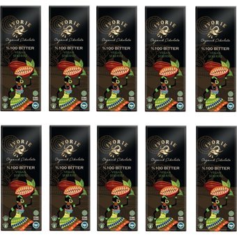 Ivorıe Vegan Bitter Çikolata 40 gr 10 Adet